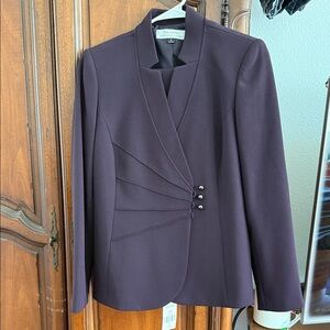 T Tahari Deep Purple Blazer